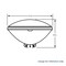 GE 4635 - 33284 450w 16.5v PAR46 G53 Sealed Beam Aviation Aircraft Light Bulb